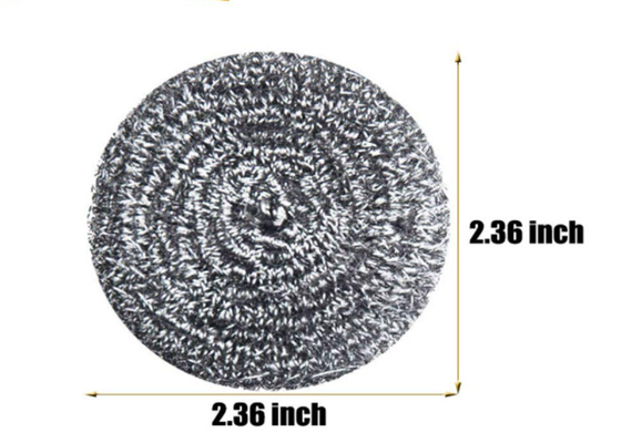 bola 7.5g de limpeza de aço inoxidável de 2*6cm/purificador de prata da cozinha do metal
