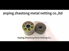 Fios de malha de malha de malha polida por abrasão para separação de óleo e gás