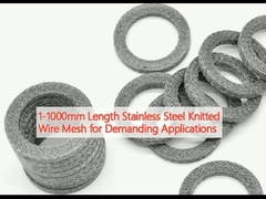 1-1000mm comprimento de aço inoxidável malha de arame tricotado para aplicações exigentes