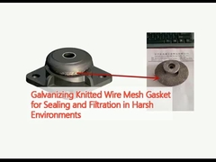 Galvanização de juntas de malha de fios de malha de malha para vedação e filtragem em ambientes adversos