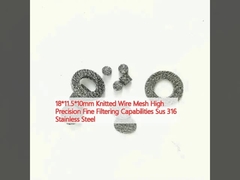 18*11.5*10mm malha de arame tricotado de alta precisão e capacidade de filtragem fina