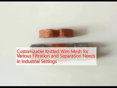 Rede de fios de malha de tricô personalizável para várias necessidades de filtragem e separação em ambientes industriais