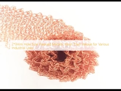 2*3mm Tamanho do buraco Tecido de malha metálica Tecido simples para várias utilizações industriais
