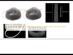 Filtro de líquido Revestimento de malha de arame tricotado quadrado com arame de aço inoxidável