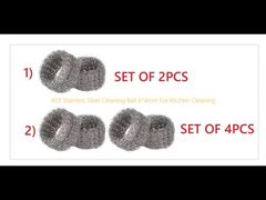 403 bola de limpeza de aço inoxidável 6*4mm para limpeza da cozinha