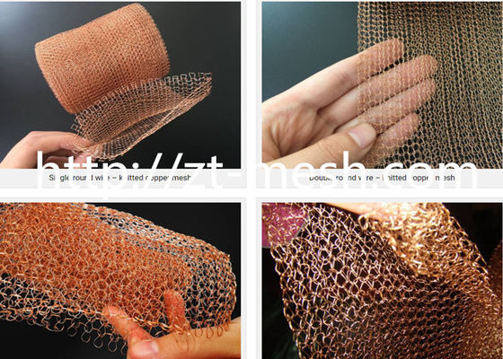 100-200 rede de arame Knittted de aço inoxidável modelo com boa penetrabilidade para industrial