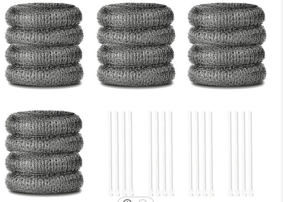 O círculo de aço inoxidável galvanizado de Mesh Scourer 10g 15g dá forma à capacidade de limpeza forte