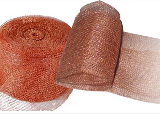 300 larguras fizeram malha filtros de Mesh And Tubes For Demister do fio de cobre