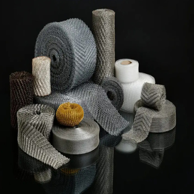 Partícula peneirando de aço inoxidável de Mesh Knitted 0.05-0.5mm do fio