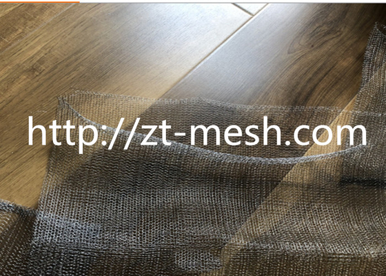 Malha de fio de malha de cobre de malha de malha de tipo plano corrugada resistente à corrosão