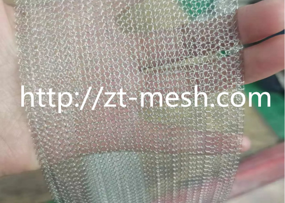 Rede de arame tricotado anti-corrosição para filtragem Largura personalizada de 40 mm