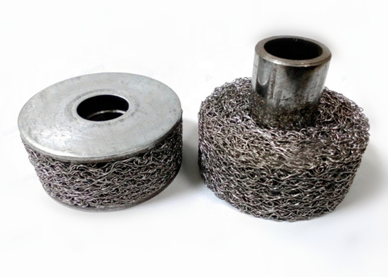 Fio feito malha comprimido à prova de choque cilíndrico Mesh Filter Stainless Steel 310 0.08mm-0.55mm