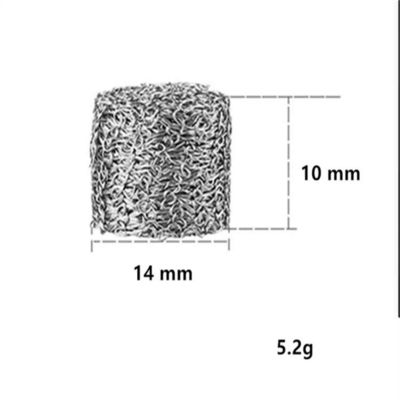 Fio feito malha amarelo comprimido Mesh Gasket Dia 50mm para o filtro de óleo