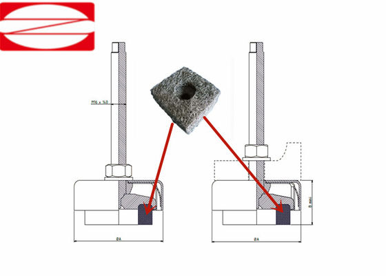 Galvanização de juntas de malha de fios de malha de malha para vedação e filtragem em ambientes adversos
