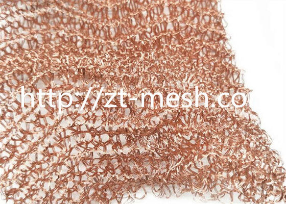 Rede de arame tricotada de cobre resistente à corrosão projetada para aplicações de blindagem eletromagnética e filtragem industrial