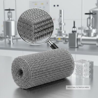 Malha de arame de malha comprimida flexível de 20*60mm, proporcionando excelente filtragem e estabilidade estrutural em aplicações industriais