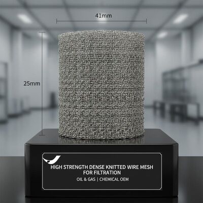 Rede de arame feita malha 35*41*25.6mm densa de grande resistência produzida para no gás de petróleo e no OEM químico da filtragem