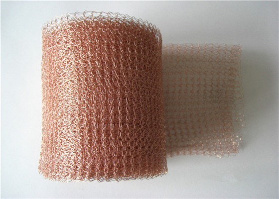 Filtração líquida do vapor 30m/roll de Tin Coated Knitted Wire Mesh 40mm para proteger