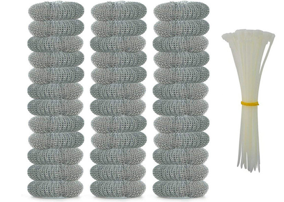 bola 7.5g de limpeza de aço inoxidável de 2*6cm/purificador de prata da cozinha do metal