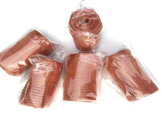 Forma ondulada feita malha de cobre vermelha pura personalizada do construtor do bujão da malha 1.3m