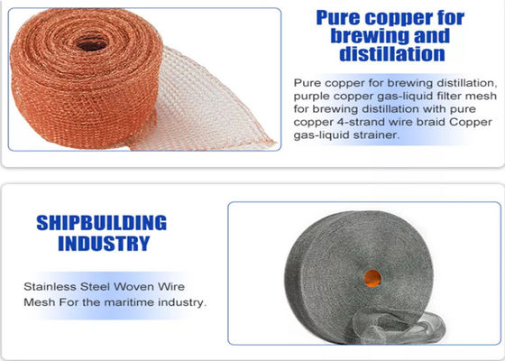 Metal feito malha 0.25mm Mesh Corrugated/plano da largura 400mm para o desembaçador