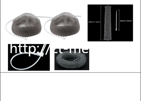 Filtro de líquido Revestimento de malha de arame tricotado quadrado com arame de aço inoxidável