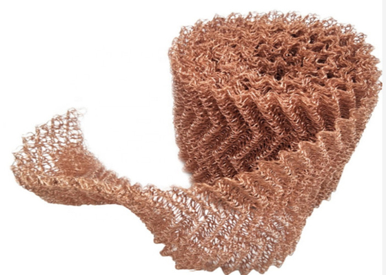 embalagem feita malha de cobre de 0.23mm 99,9% Mesh Roll For Distillation Column