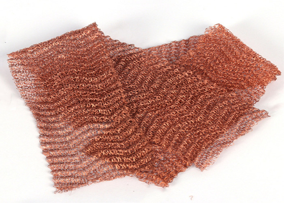 malha de cobre feita malha largura 0.23mm Dia Corrugated Surface de 10 15 20cm
